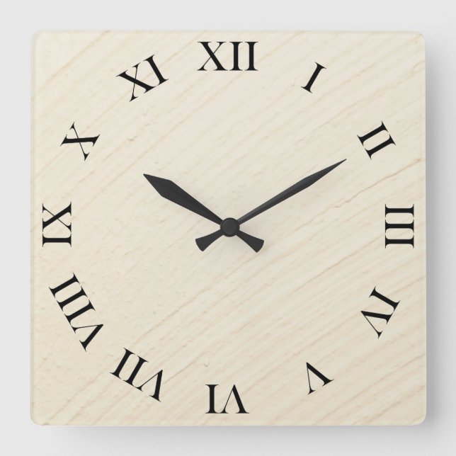 Horloge Carrée Contexte du nettoyage (Recto)