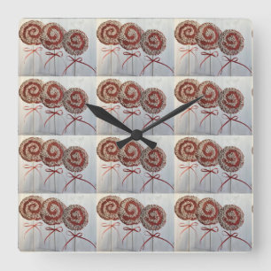 HORLOGE CARRÉE **COOKIES DE NOËL** FERMER