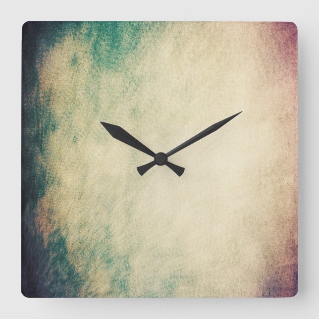 Horloge Carrée Cool Grunge Texture Wall Clock (Recto)