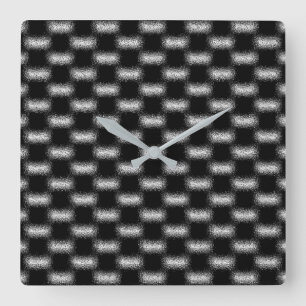 Horloge Carrée Cool moderne tendance Unique Motifs Abstraits