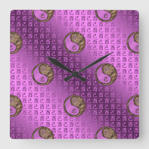 Horloge Carrée Coq de terre