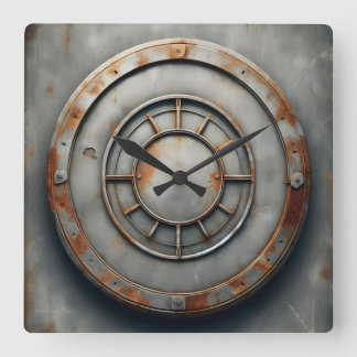 Horloge Carrée corroded metal object