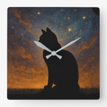 Cosmic Cat Silhouette