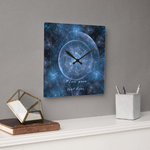 Horloge Carrée Cosmos Background