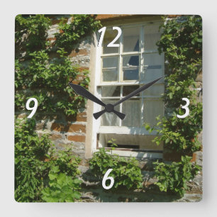 Horloge Carrée Cottage anglais I Charming