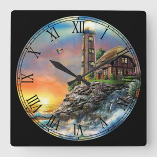 Horloge Carrée Cottage d'été et phare Beaux-Arts