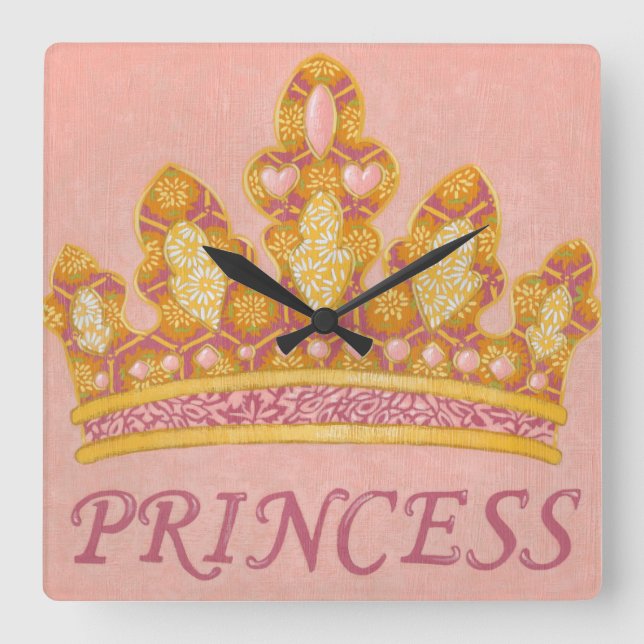 Horloge Carrée Couronne princesse juive par Chariklia Zaris (Recto)