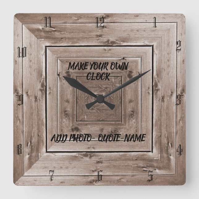 HORLOGE CARRÉE CREATE YOUR OWN (Recto)