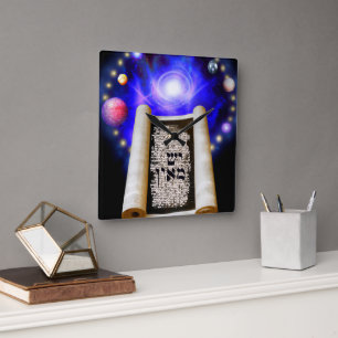 Horloge Carrée Creatio Ex Nihilo