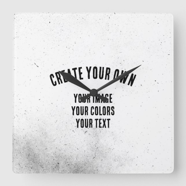 Horloge Carrée Créez votre propre (Recto)