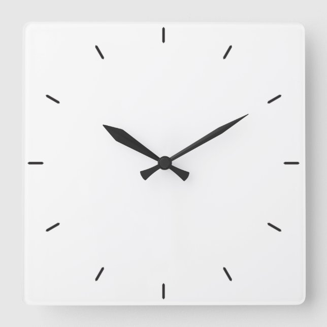 Horloge Carrée Créez votre propre (Recto)