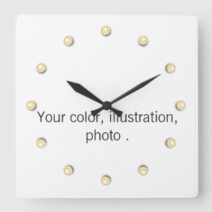 Horloge Carrée Créez votre propre design