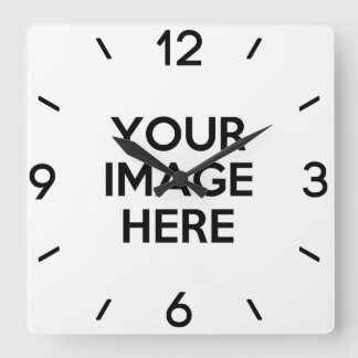 Horloge Carrée Créez votre propre personnalisation