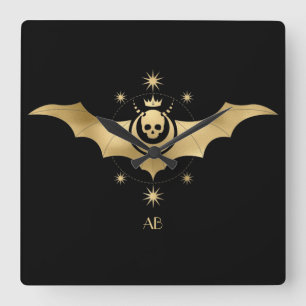 Horloge Carrée Créez votre propre tarot d'arcane d'or