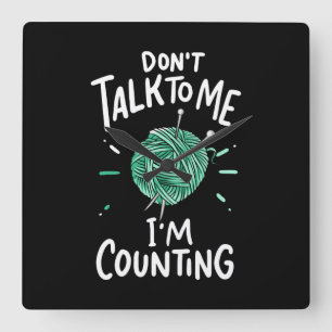 Horloge Carrée Crocheting