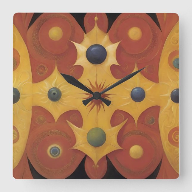 Horloge Carrée croiser (Recto)