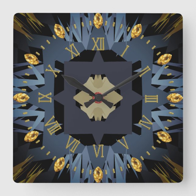 Horloge Carrée croiser (Recto)