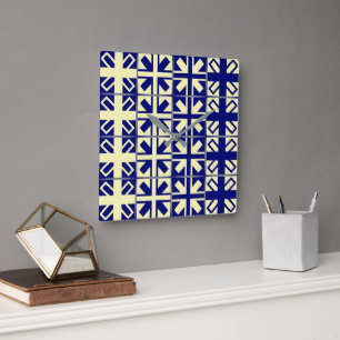 Horloge Carrée Croix chrétienne Motif 2