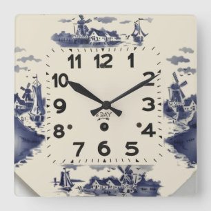 Horloge Carrée Cuisine vintage