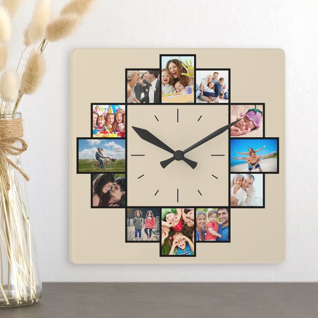 Horloge Carrée Custom 12 Keepsake (Créateur téléchargé)