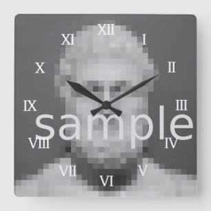 Horloge Carrée Custom photo wall clock   Add your image here