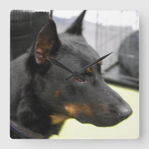 Horloge carrée - customisée