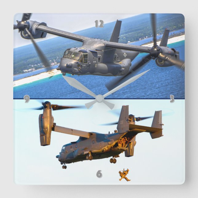 HORLOGE CARRÉE CV-22 OSPREY (Recto)