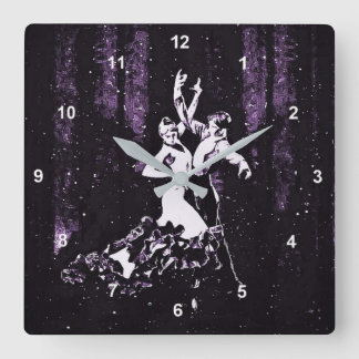 Horloge Carrée Danseurs de flamenco