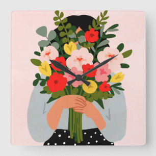 Horloge Carrée Darling Valentine II