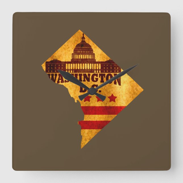 Horloge Carrée dc washington (Recto)