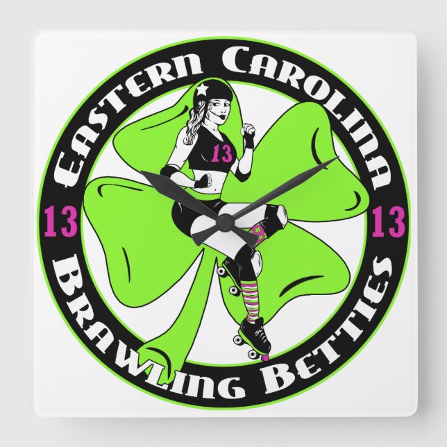 Horloge carrée d'ECBB (Recto)