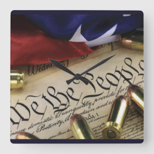 Horloge Carrée Déclaration d'indépendance