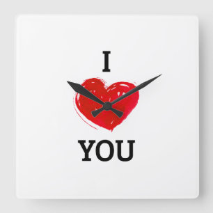 Horloge Carrée Décor art et mur > Horaires