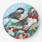 Décor mural Peinture d'Oiseau De Chickadee Doux
