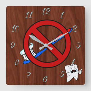 Horloge Carrée Dentist