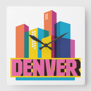 Horloge Carrée Denver dans la conception