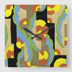 Horloge Carrée Design Art Déco #9 à Emporio Moffa