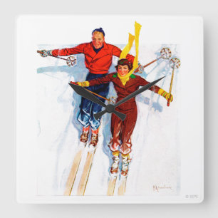 Horloge Carrée Deux Downhill