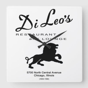 Horloge Carrée Di Leo's Restaurant, Chicago, IL