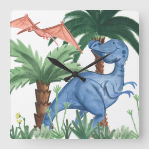 Horloge Carrée Dino Buddies I