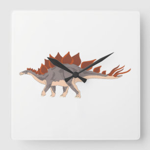 Horloge Carrée dinosaure