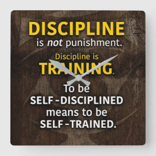 Horloge Carrée Discipline Est Formation - Exercice Gym Inspiratio