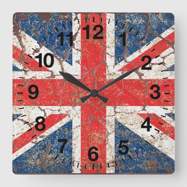 Horloge Carrée Distressed (Recto)