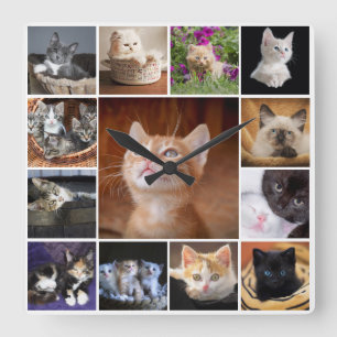 Horloge Carrée DO-IT-YOURSELF photo Instagram 13  photo de collag