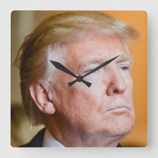 Horloge Carrée Donald Trump Portrait