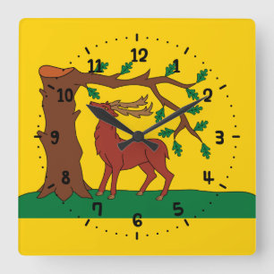 Horloge Carrée Drapeau du comté historique du Berkshire