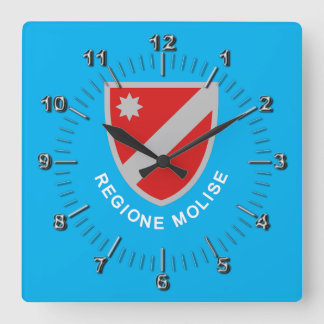 Horloge Carrée Drapeau du Molise (Italie)