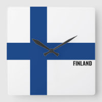 Drapeau finlandais Carré patriotique éblouissant