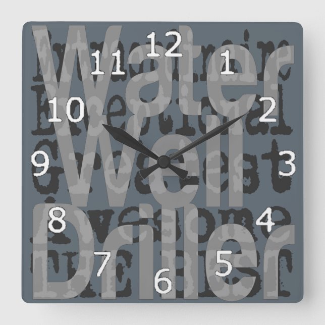 Horloge Carrée Drave de puits Extraordinaire (Recto)