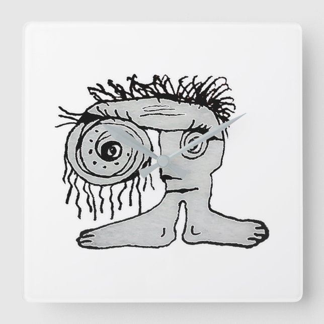 Horloge Carrée Drawing Weird Fantasy (Recto)